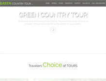 Tablet Screenshot of greencountrytour.com
